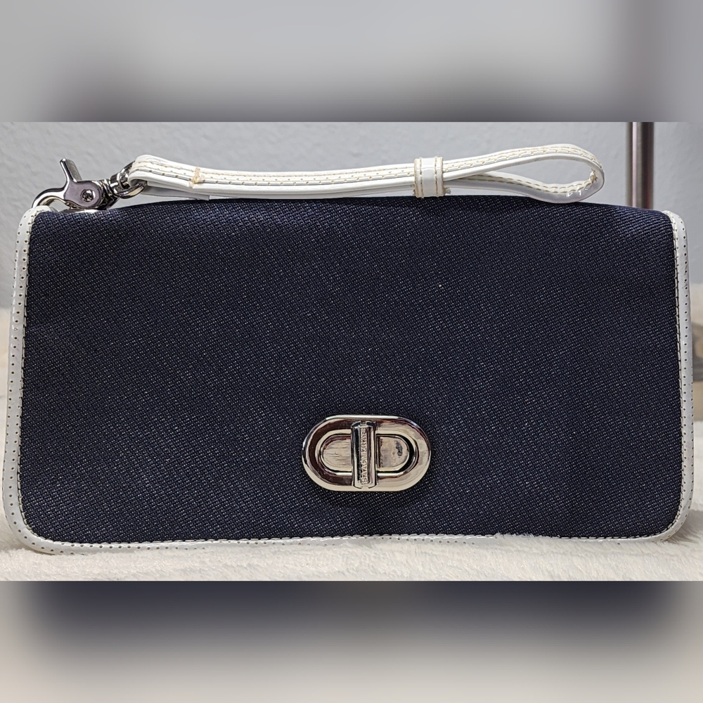 Isaac mizrahi Denim Wristlet